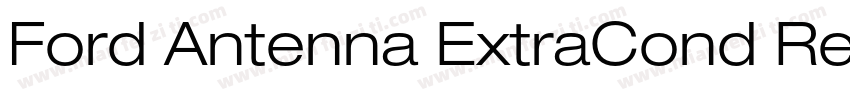 Ford Antenna ExtraCond Reg字体转换